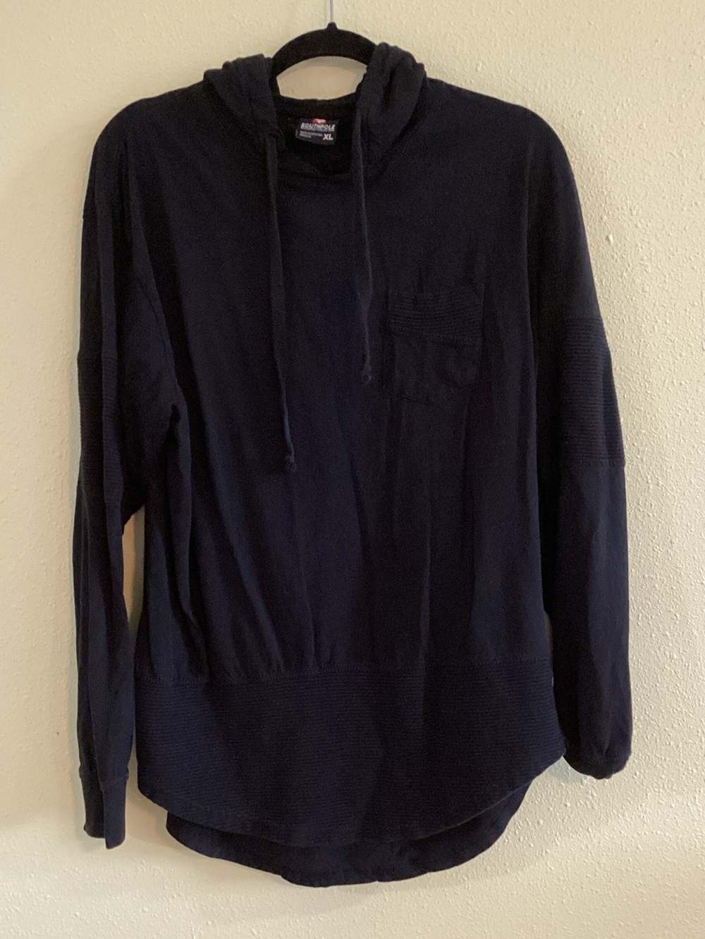 South Pole Men's Navy Crewneck Hoodie Sweater